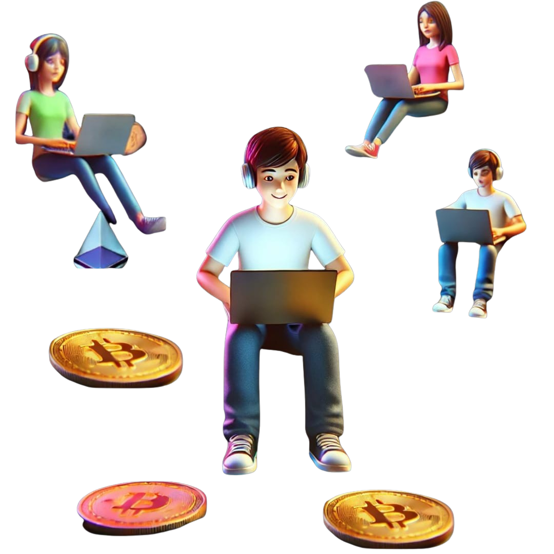 A Boy Working on Laptop